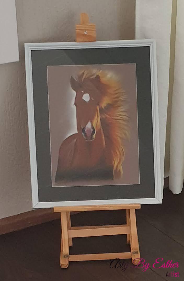 Libero pasteldrawing horse