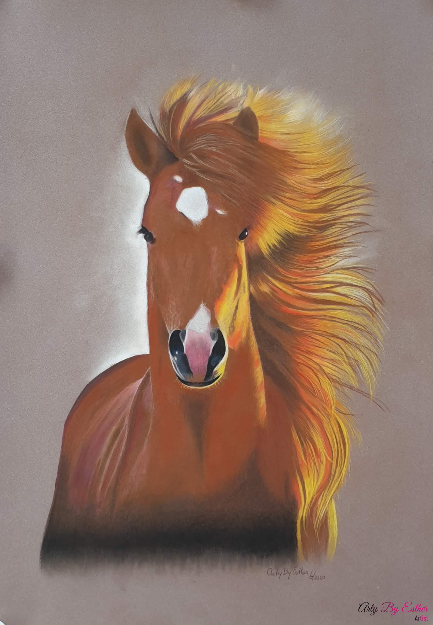 Pastelpainting Horse