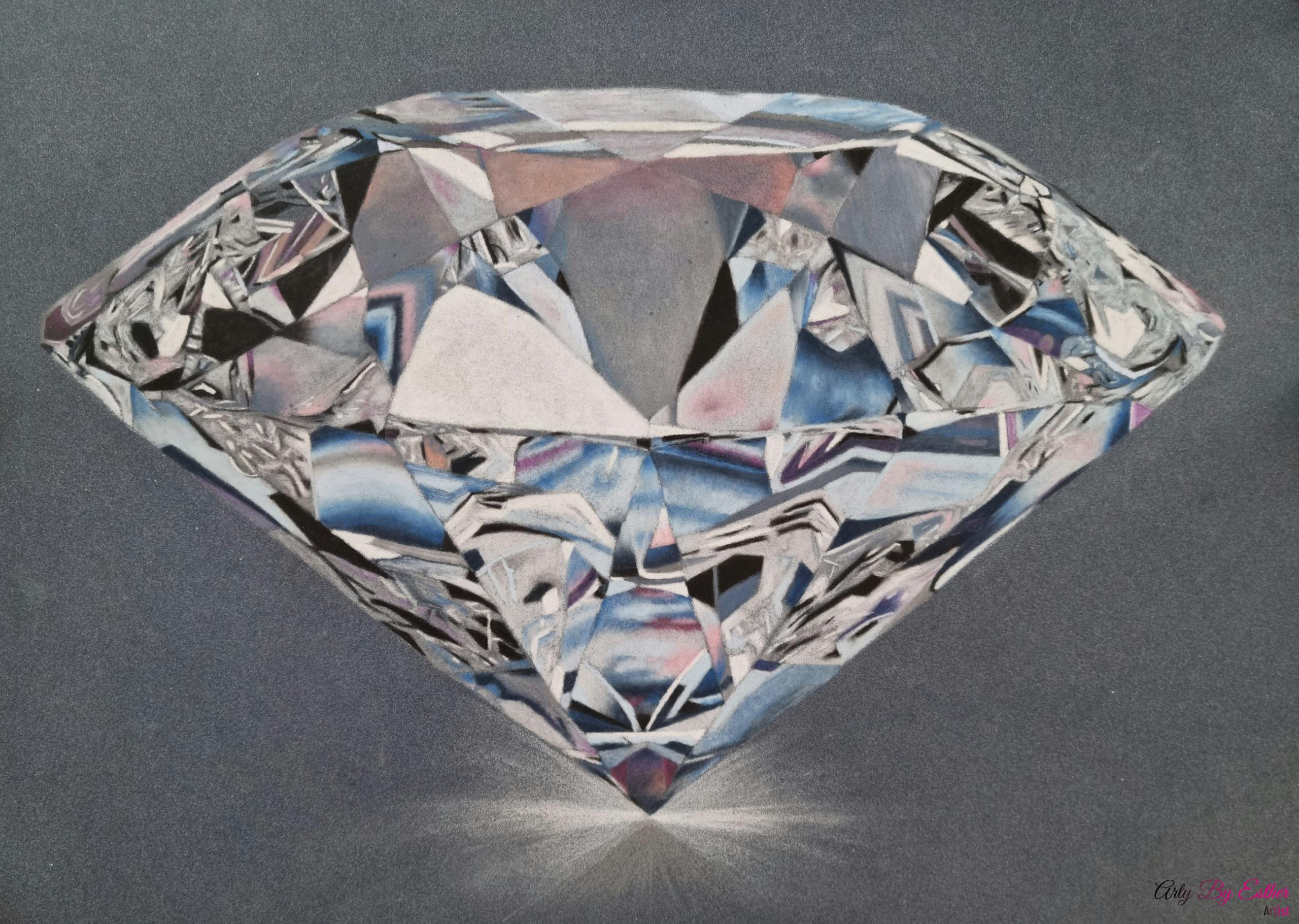 Diamond pastelpainting
